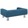 Hundebett Blau 70x45x26,5 cm Samt