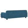 Hundebett Blau 90x53x30 cm Samt