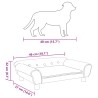 Hundebett Braun 70x48x22 cm Samt