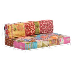 Pouf Patchwork Stoff