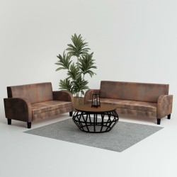 Sofa-Set 2-tlg. Kunstleder...