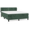 Boxspringbett mit Matratze Dunkelgrün 140x190 cm Samt