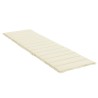 Sonnenliegen-Auflage Creme 200x60x3 cm Oxford-Gewebe