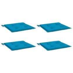 Gartenstuhl-Kissen 4 Stk. Blau 50x50x3 cm Oxford-Gewebe