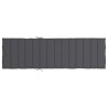 Sonnenliegen-Auflage Anthrazit 200x50x3 cm Oxford-Gewebe