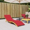 Sonnenliegen-Auflage Rot 200x70x3 cm Oxford-Gewebe