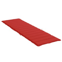 Sonnenliegen-Auflage Rot 200x70x3 cm Oxford-Gewebe