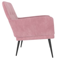 Sessel Rosa 62x79x79 cm Samt