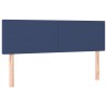 Kopfteile 2 Stk. Blau 72x5x78/88 cm Stoff