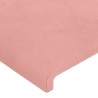 Kopfteile 2 Stk. Rosa 80x5x78/88 cm Samt