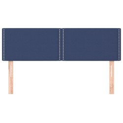 Kopfteile 2 Stk. Blau 72x5x78/88 cm Stoff