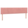 Kopfteile 2 Stk. Rosa 100x5x78/88 cm Samt