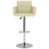 Barhocker 2 Stk. Creme Kunstleder