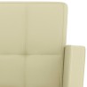 Barhocker 2 Stk. Creme Kunstleder