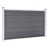 Gartenzaun WPC 526x106 cm Grau