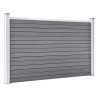 Gartenzaun WPC 526x106 cm Grau