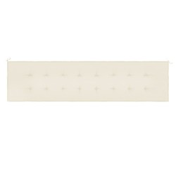 Gartenbank-Auflage Creme 200x50x3 cm Oxford-Gewebe