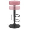 Barhocker 2 Stk. Rosa Samt