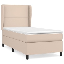 Boxspringbett Matratze Cappuccino-Braun 100x200cm Kunstleder