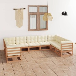 9-tlg Garten-Lounge-Set mit...