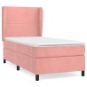 Boxspringbett mit Matratze Rosa 90x190 cm Samt