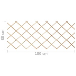 Rankzäune 5 Stk. Massivholz Tanne 180x80 cm