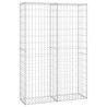 Steinkorb Gabione mit Deckeln Verzinkter Draht 150×100×30 cm