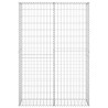 Steinkorb Gabione mit Deckeln Verzinkter Draht 150×100×30 cm