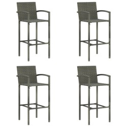 Barhocker 4 Stk. Grau Poly...