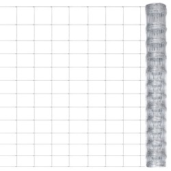 Gartenzaun Verzinkter Stahl 50x1,25 m Silbern