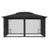 Pavillon mit Netz 300x400x265 cm Anthrazit