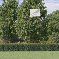 Teleskop-Fahnenmast Silbern...