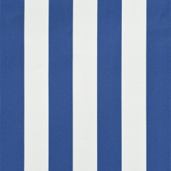 Einziehbare Markise 250×150 cm Blau und Weiß