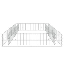 Gabionen-Hochbeet Verzinkter Stahl 200x100x20 cm