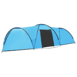 Camping-Zelt Iglu 650x240x190 cm 8 Personen Blau