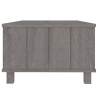 Couchtisch HAMAR Hellgrau 100x55x35 cm Massivholz Kiefer