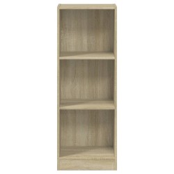 Bücherregal 3 Fächer Sonoma-Eiche 40x24x108 cm Holzwerkstoff