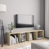 Bücherregal/TV-Schrank Sonoma-Eiche 143×30×36 cm