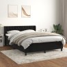 Boxspringbett mit Matratze Schwarz 140x190 cm Samt