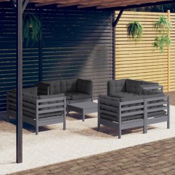 9-tlg. Garten-Lounge-Set...