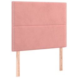 Kopfteile 2 Stk. Rosa 90x5x78/88 cm Samt