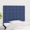 Kopfteile 2 Stk. Blau 100x5x78/88 cm Stoff