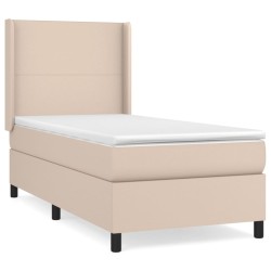 Boxspringbett mit Matratze Cappuccino-Braun 80x200cm Kunstleder