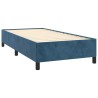 Boxspringbett mit Matratze Dunkelblau 100x200 cm Samt