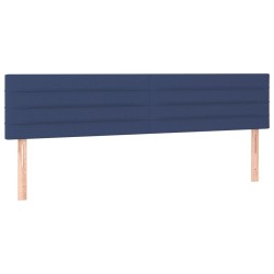 Boxspringbett mit Matratze & LED Blau 180x200 cm Stoff