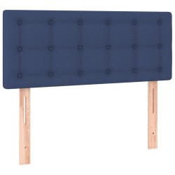 Boxspringbett mit Matratze & LED Blau 80x200 cm Stoff