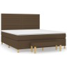 Boxspringbett mit Matratze Dunkelbraun 180x200 cm Stoff