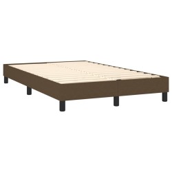 Boxspringbett mit Matratze Dunkelbraun 120x200 cm Stoff