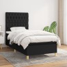 Boxspringbett mit Matratze Schwarz 90x190 cm Stoff