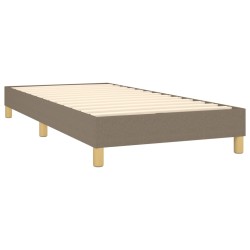 Boxspringbett mit Matratze Taupe 90x190 cm Stoff